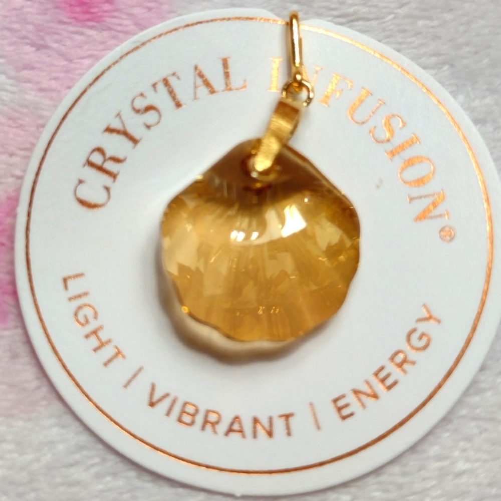 ALEX AND ANI CRYSTAL INFUSION SANDY SHELL CHARM